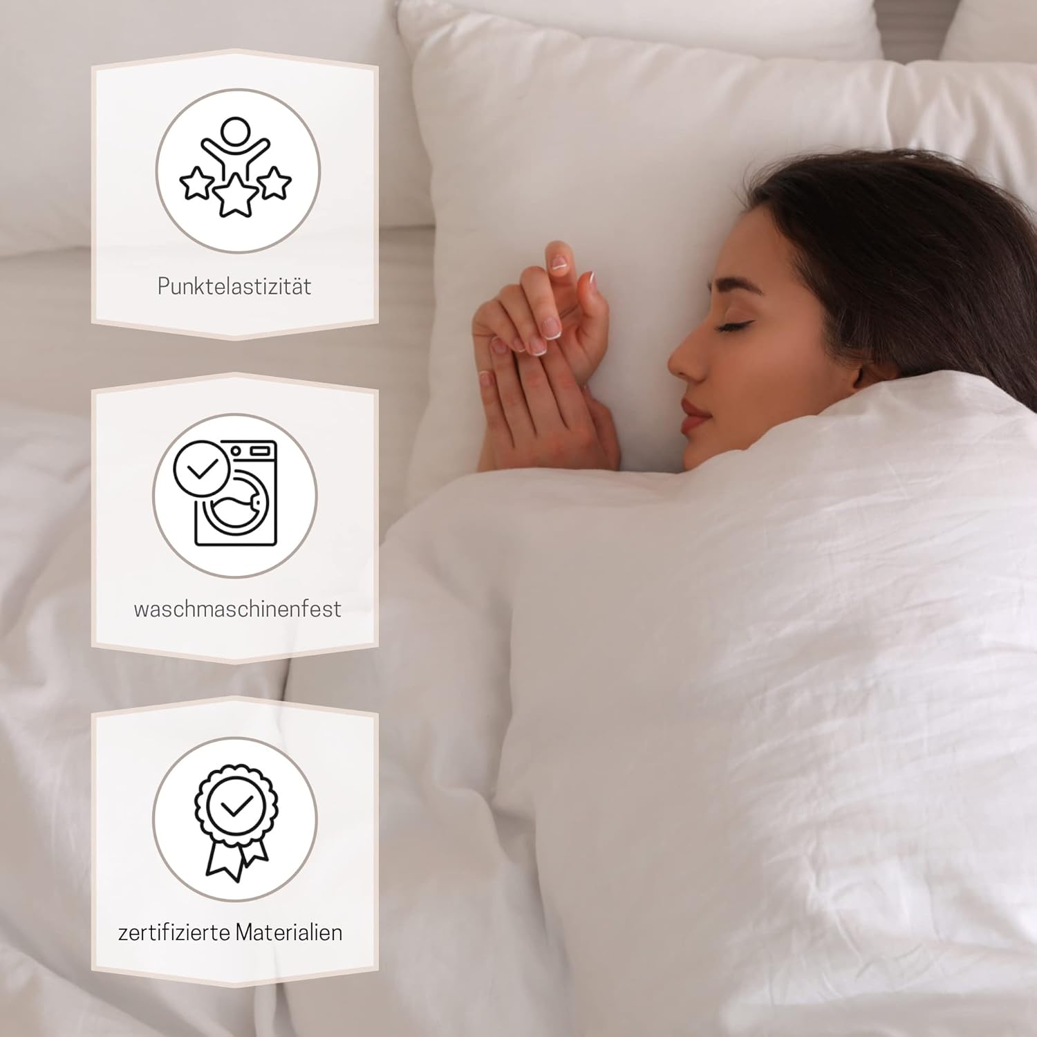 MSS e.K. Komfortschaum Matratzentopper 180 x 210 cm | optimale Körperanpassung | Mattress Topper 180x210 | Designed und produziert in Deutschland | Oeko-TEX Zertifiziert