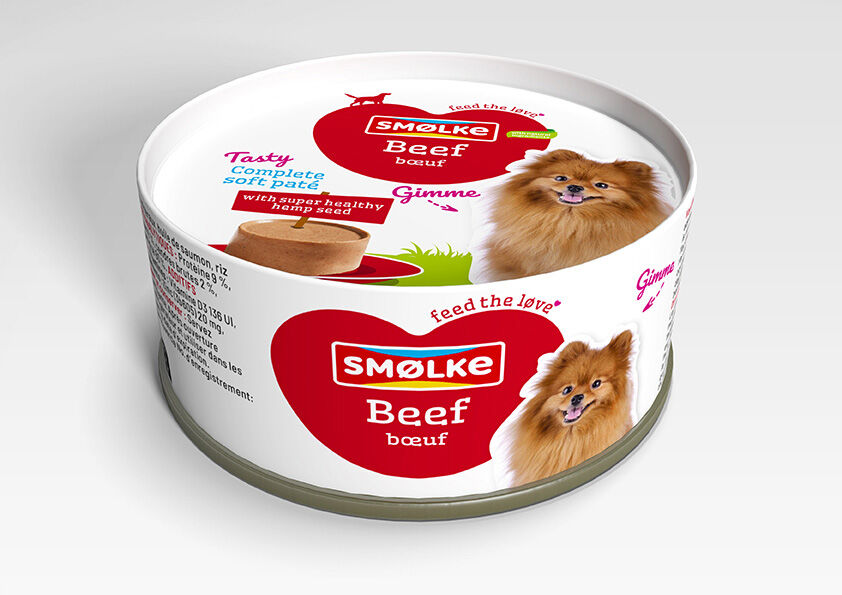 Smolke Complet Soft Paté - Hondenvoer - 125 Gram - rund