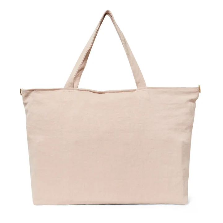 Adorna Sac week-end en lin | Rose poudré