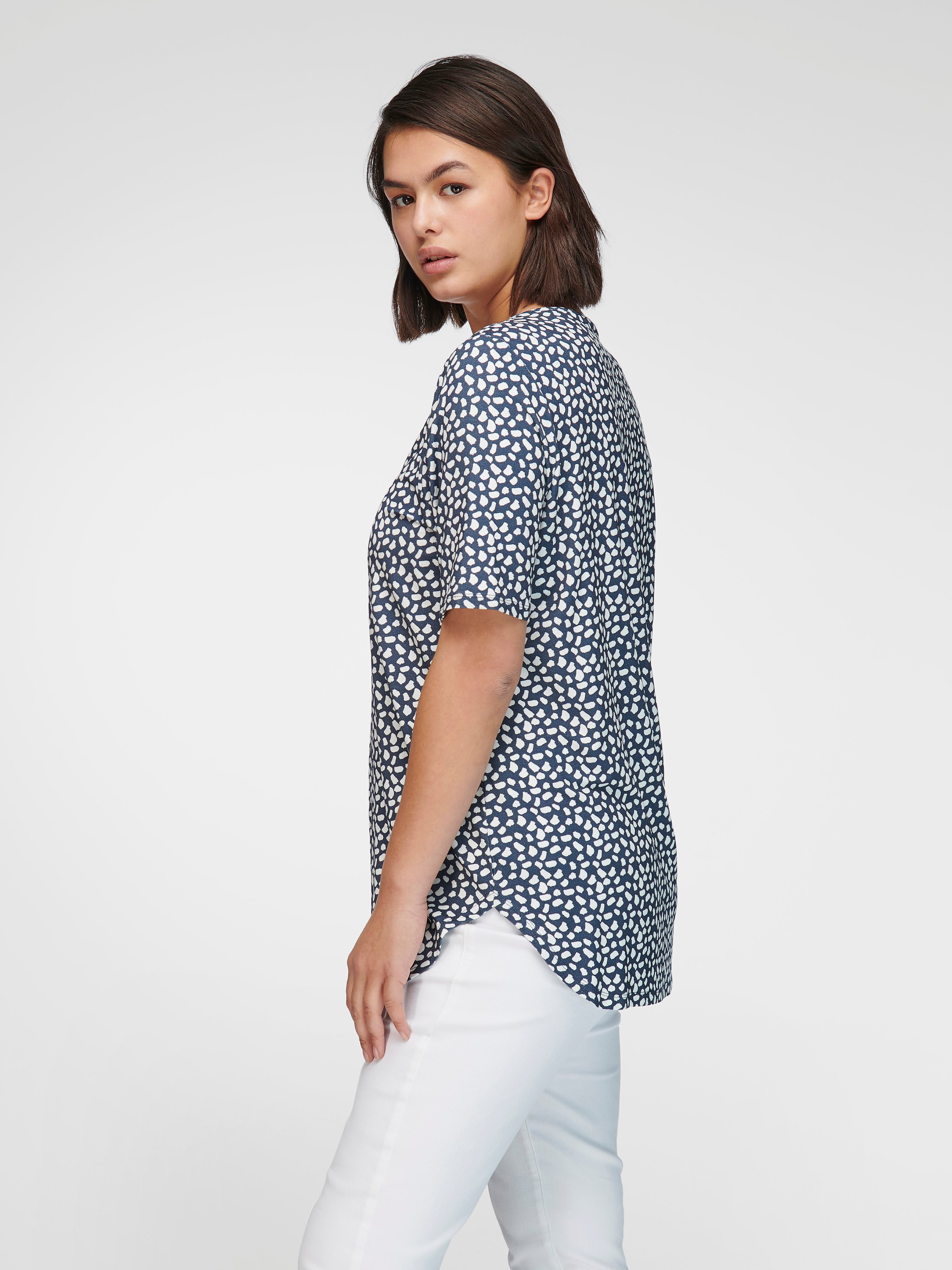 V-Shirt mit 1/2-Arm