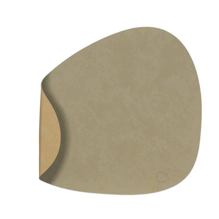 Lind DNA - Tischset Curve L Double, Nupo dust / khaki