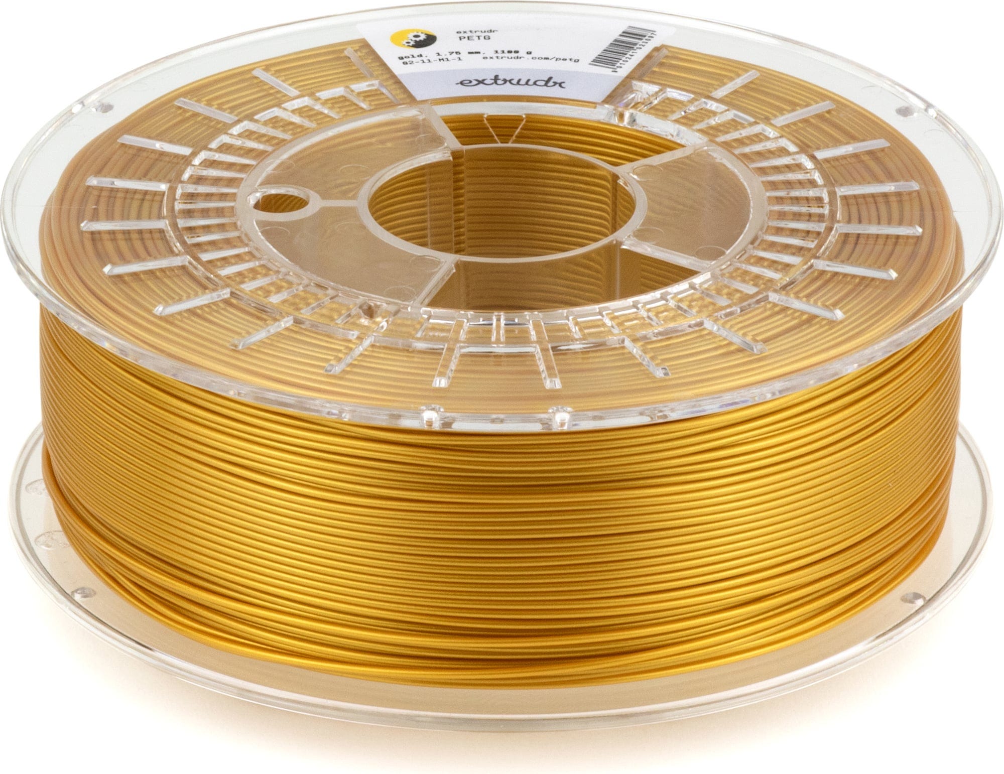Extrudr  PETG Gold, 1,75 mm / 2500 g    Filament mit hervorragenden mechanischen Eigenschaften