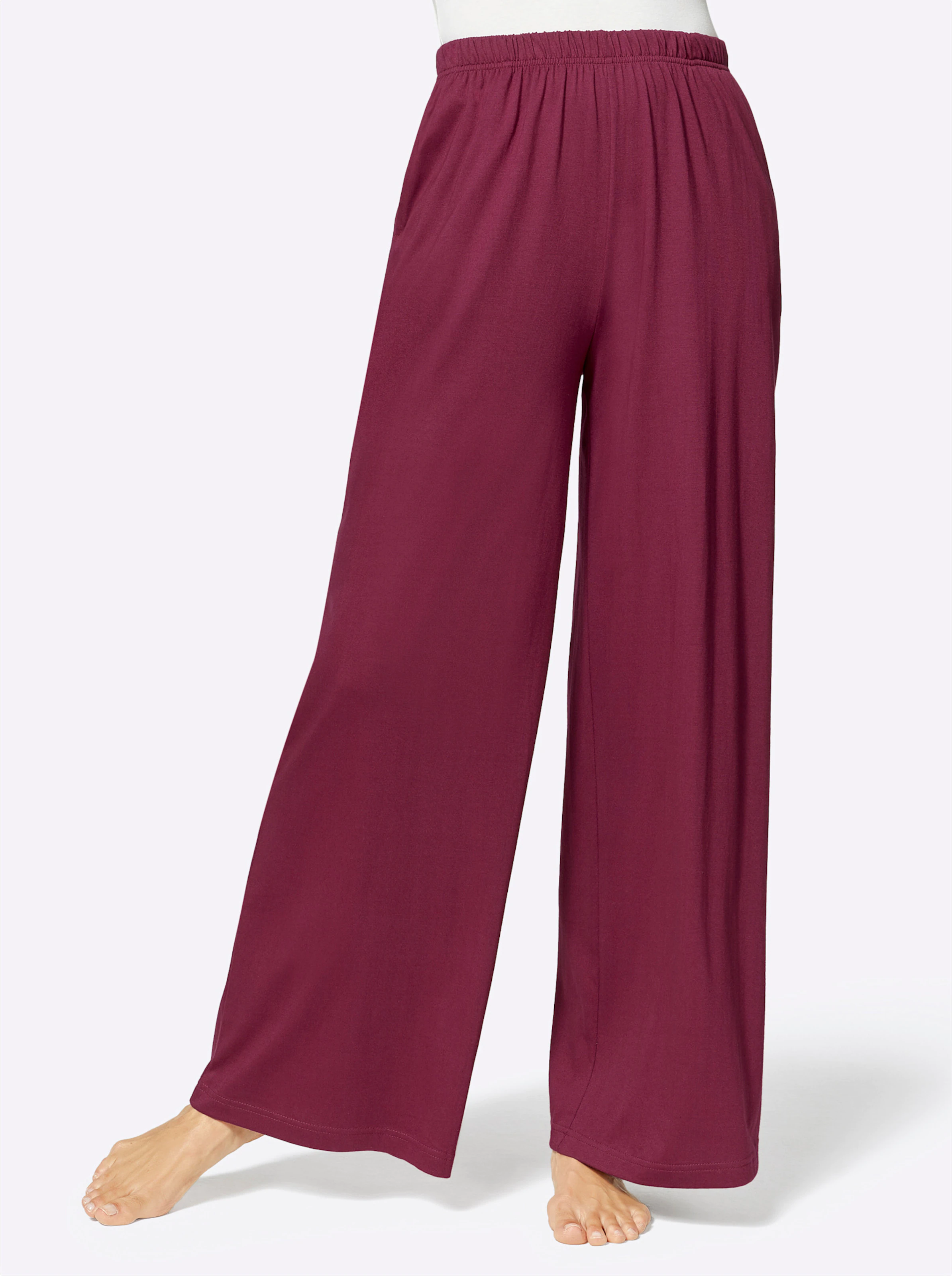 feel good Hosen in marine + bordeaux