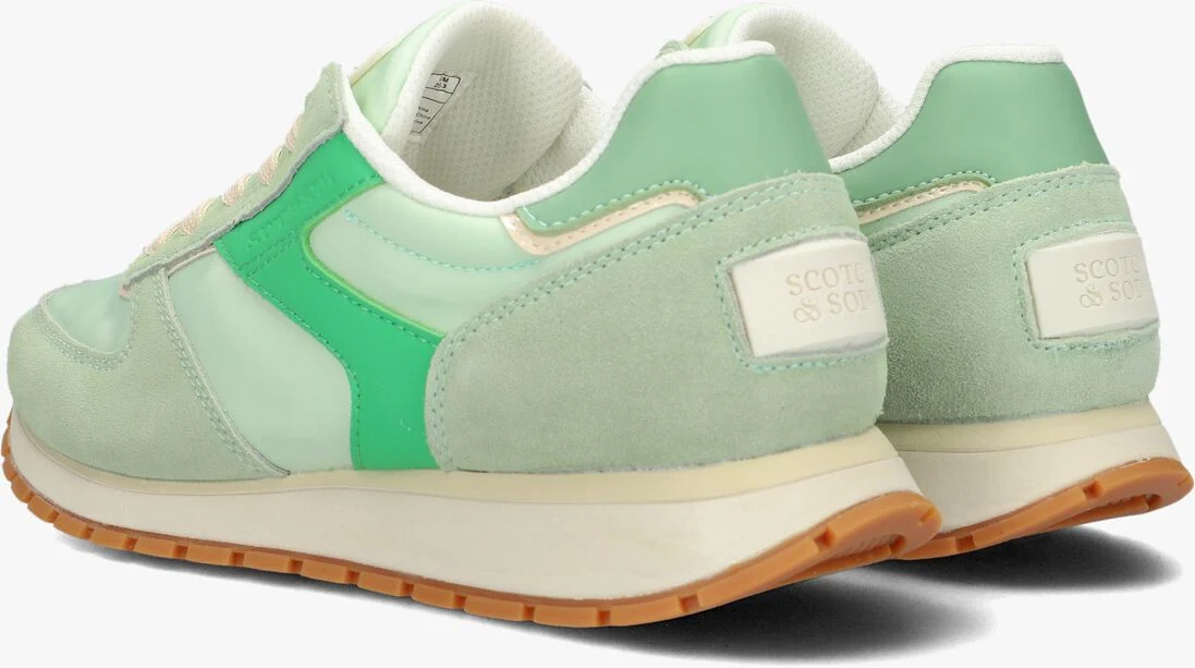 SCOTCH & SODA groene scotch & soda lage sneakers inez
