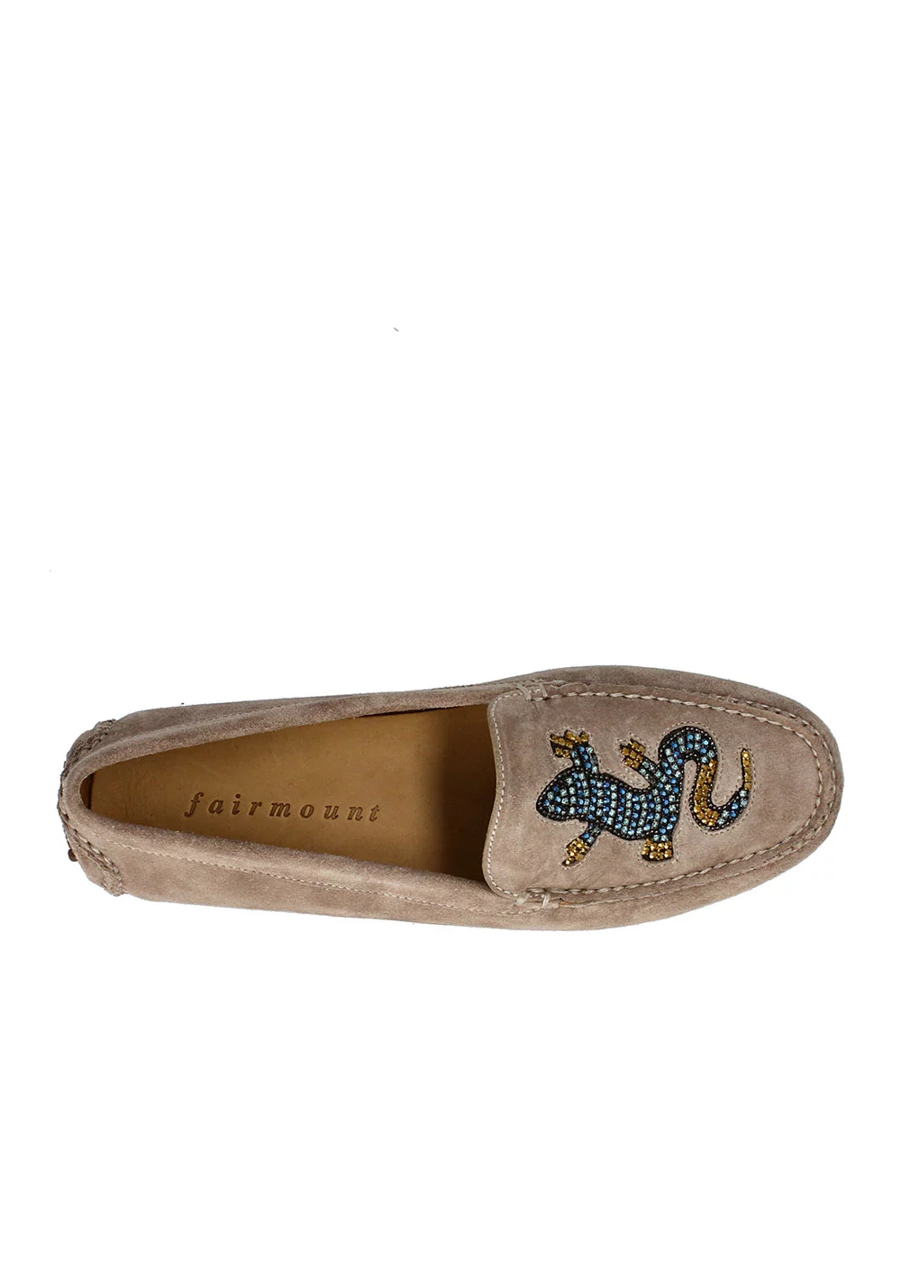 MOCASSIN FANCY DRIVER SALAMANDRE VELOURS BEIGE