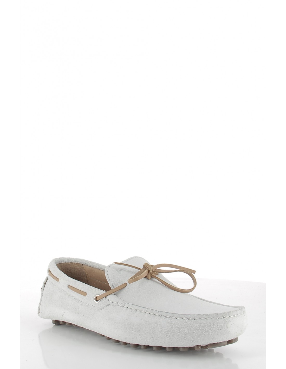 hylton mocassin homme 80876-09 daim blanc