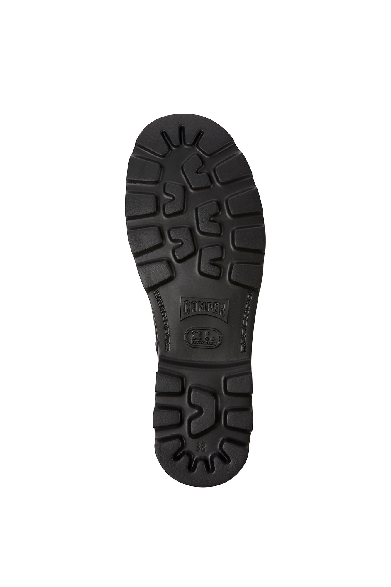 Bota feminina de cano médio com cadarço.