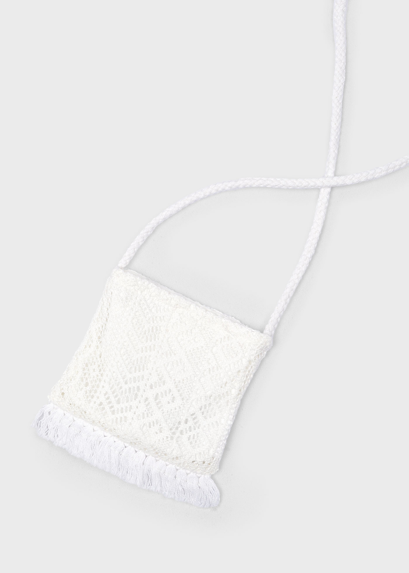 Vestido com bolsa de guipure para meninas da Granada
