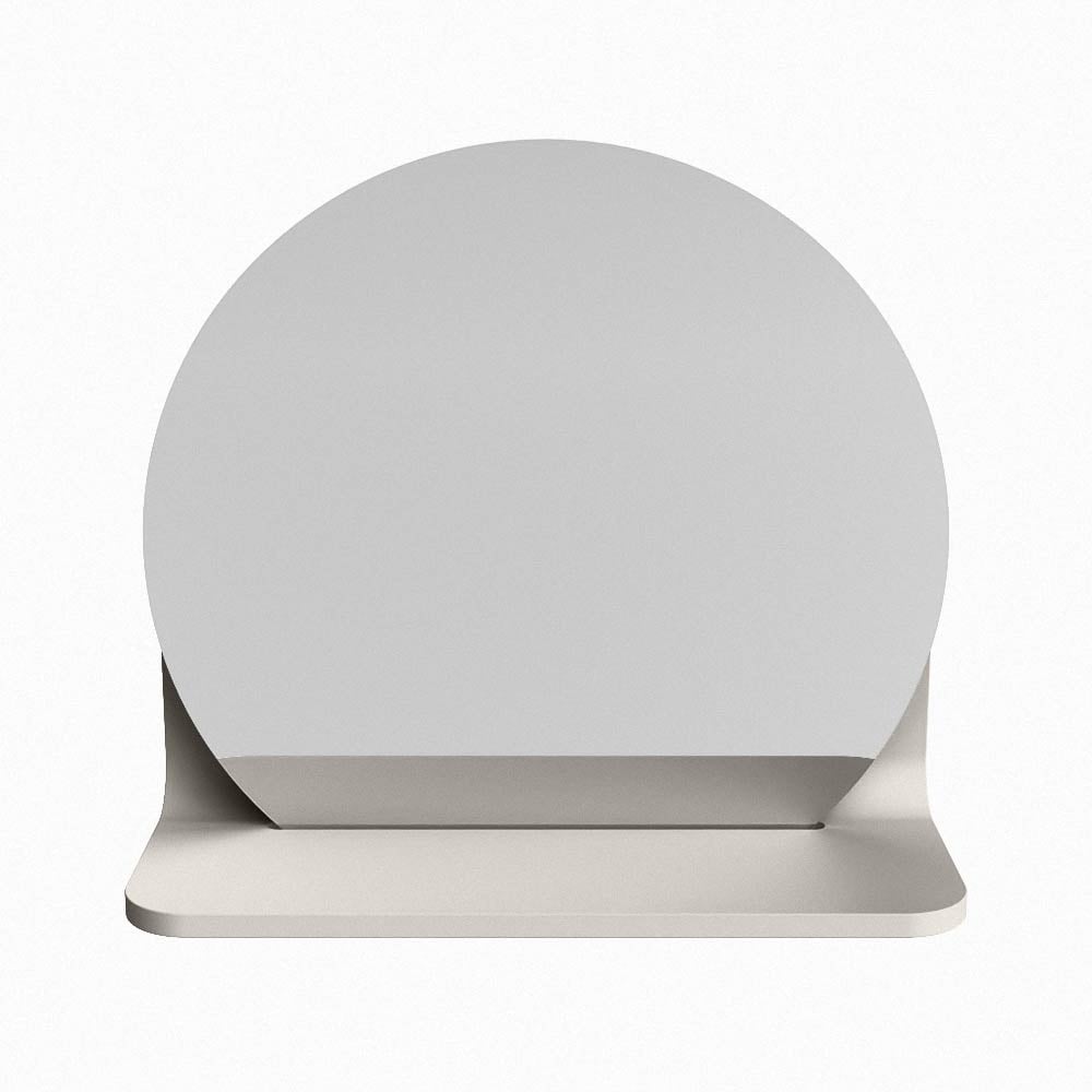 Mondiaz Spot spiegel rond Ø30cm met planchet linen