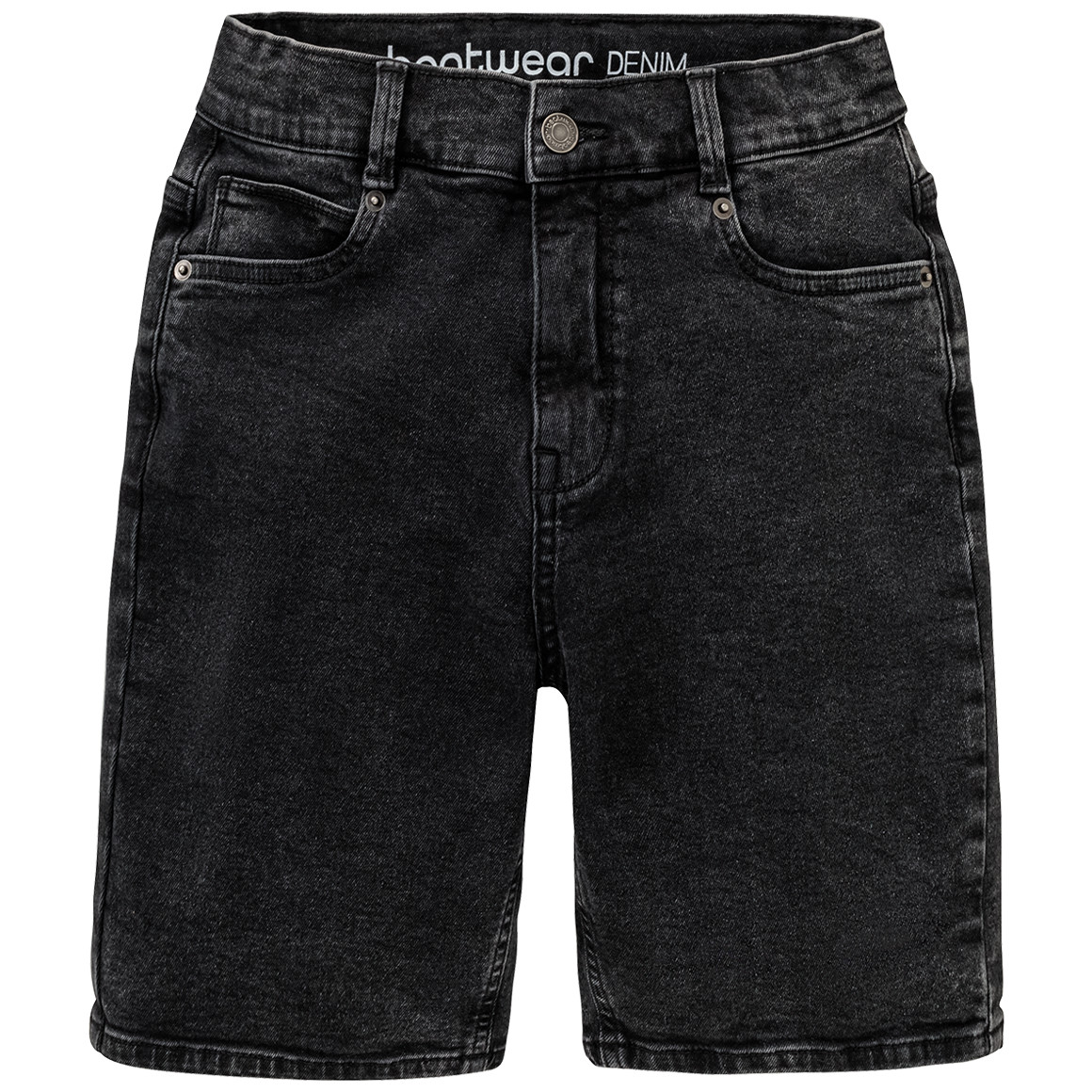 Jungen Jeansshorts mit verstellbarem Bund dunkelgrau