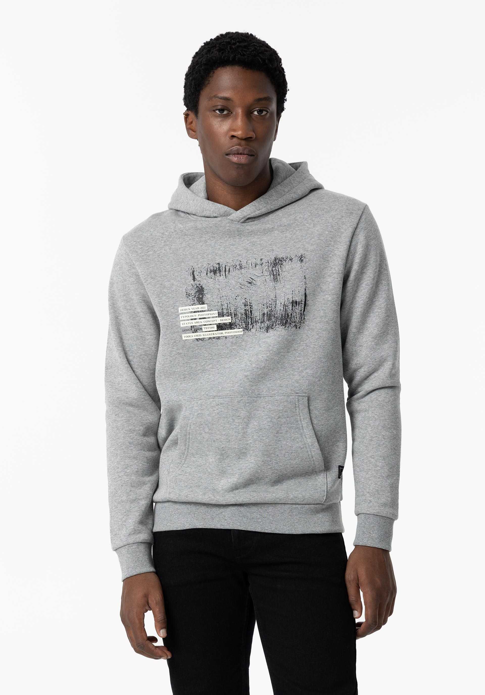 Hoodie com Estampado Frontal