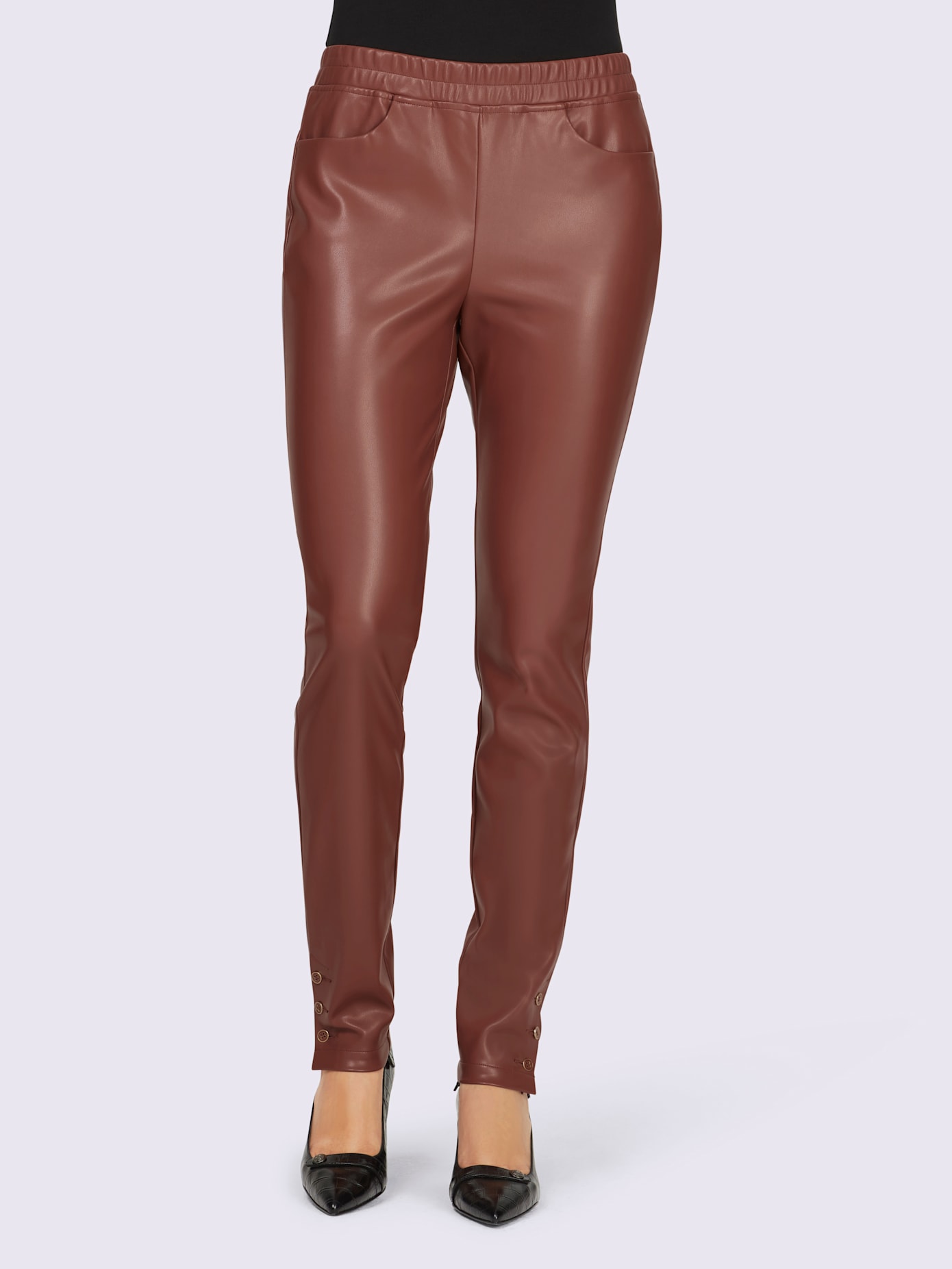 Legging imitation cuir souple