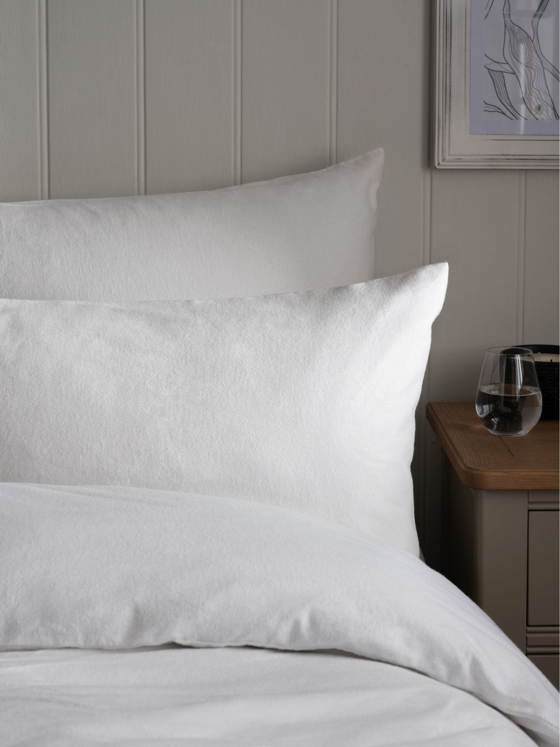 Set of 2 Supersoft 100% Brushed Cotton Pillowcases