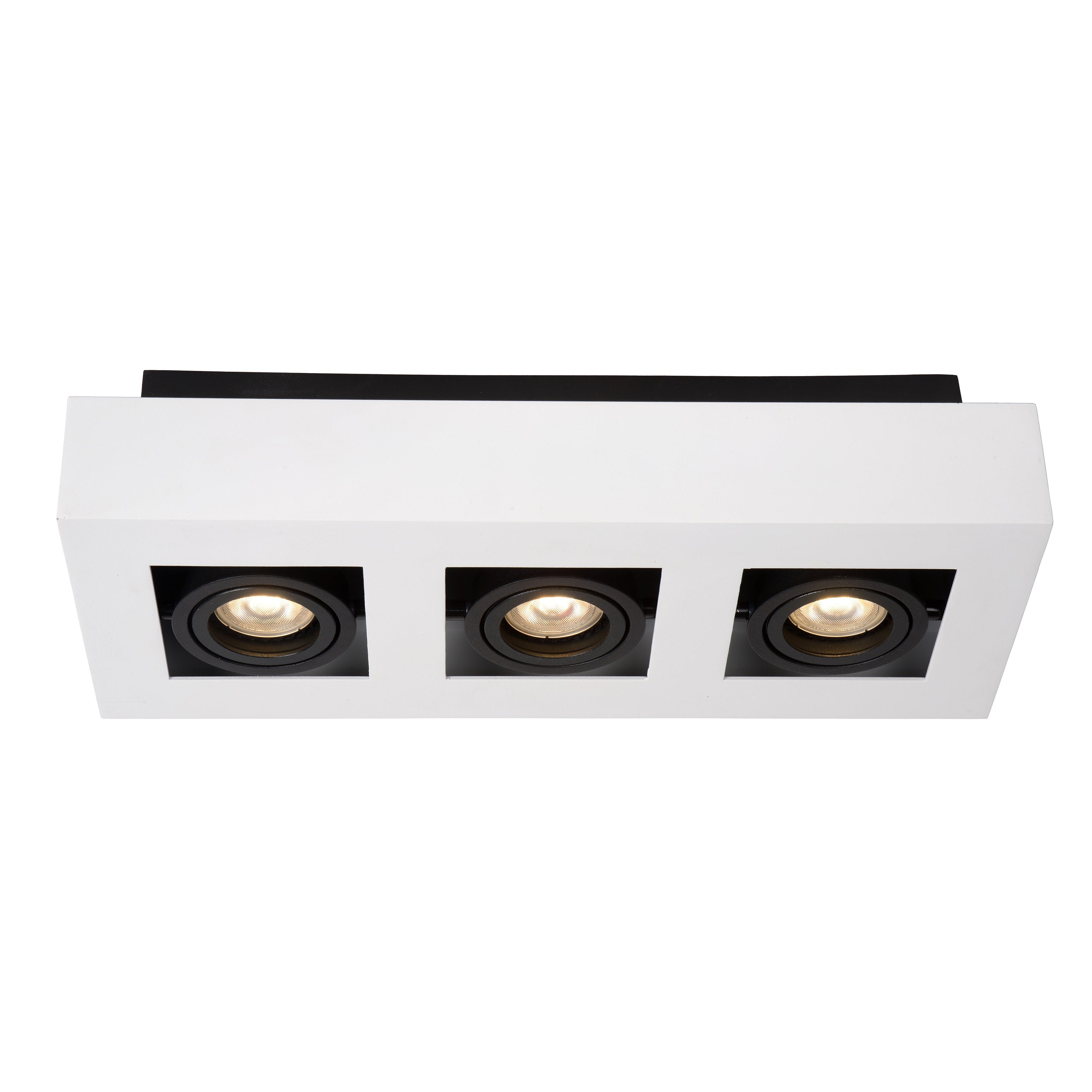 Lucide XIRAX Plafondspot - Wit - 3 x GU10