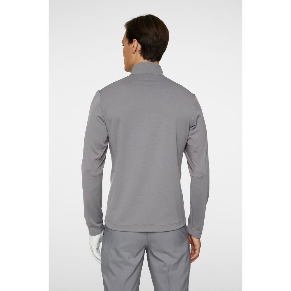 Leon Quarter Zip Genser Herre Grå