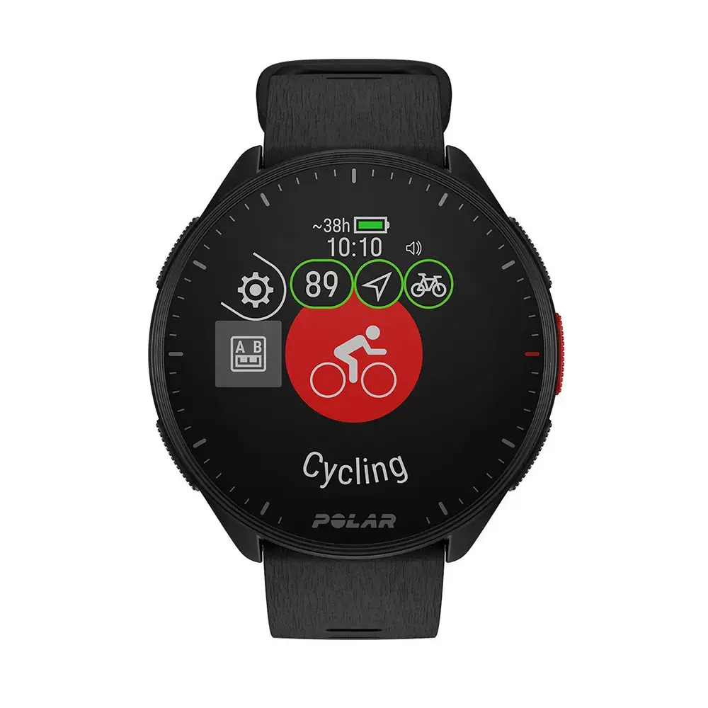 Polar Pacer Sporthorloge Zwart S-L