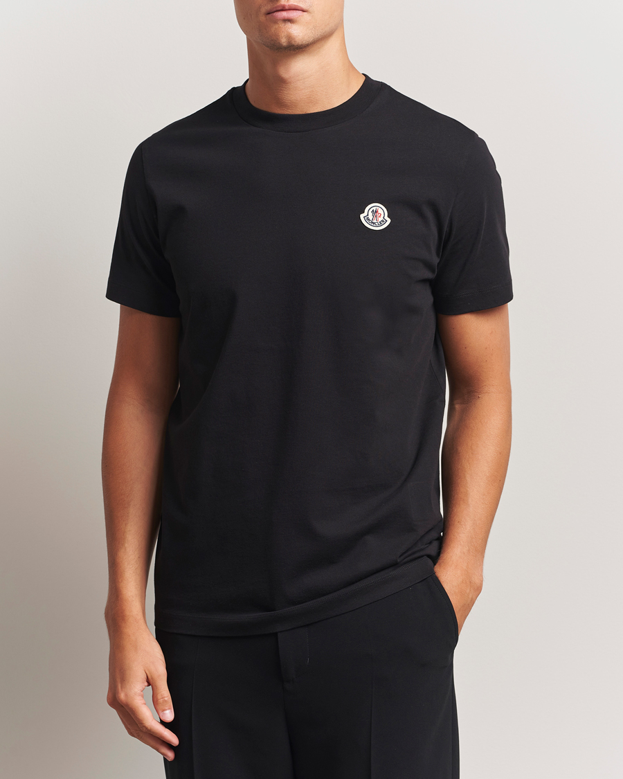 Moncler 3-Pack Logo T-Shirt Black