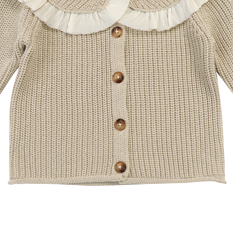 Zoila Cardigan | Oyster Grey