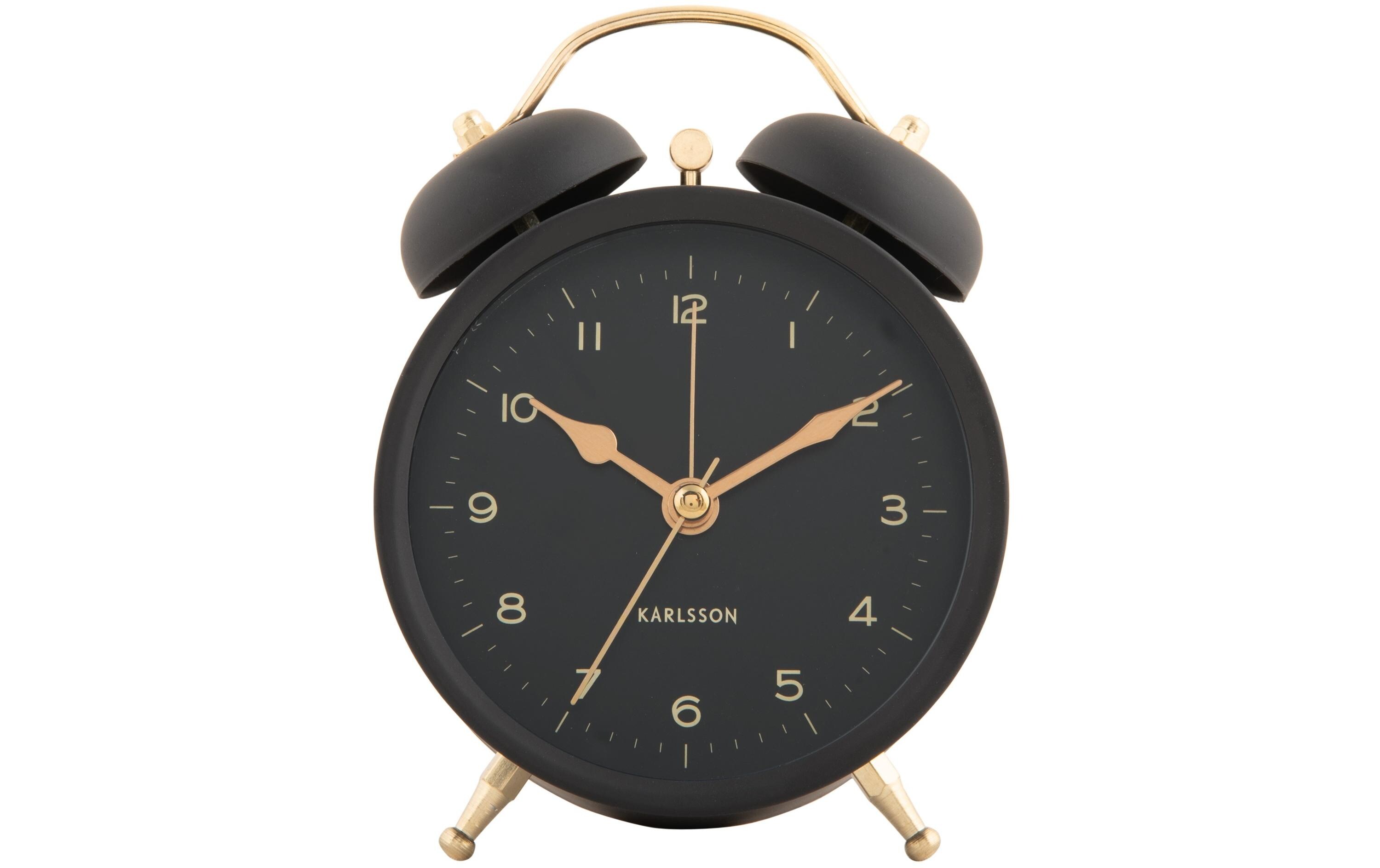 Klassischer Wecker Twin Bell BlackWecker mit Doppelglocke