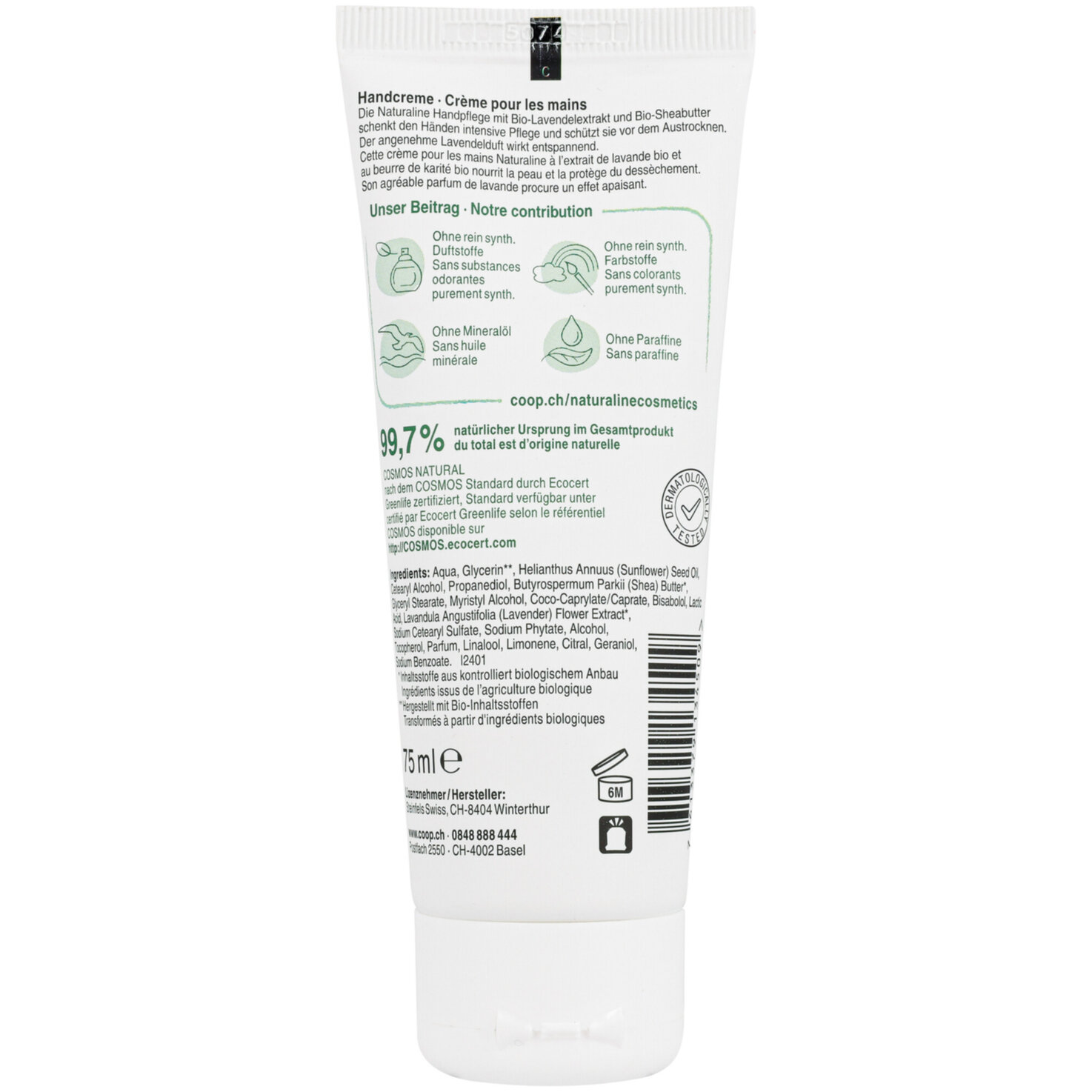 Naturaline Handcreme Sheabutter & Lavendel