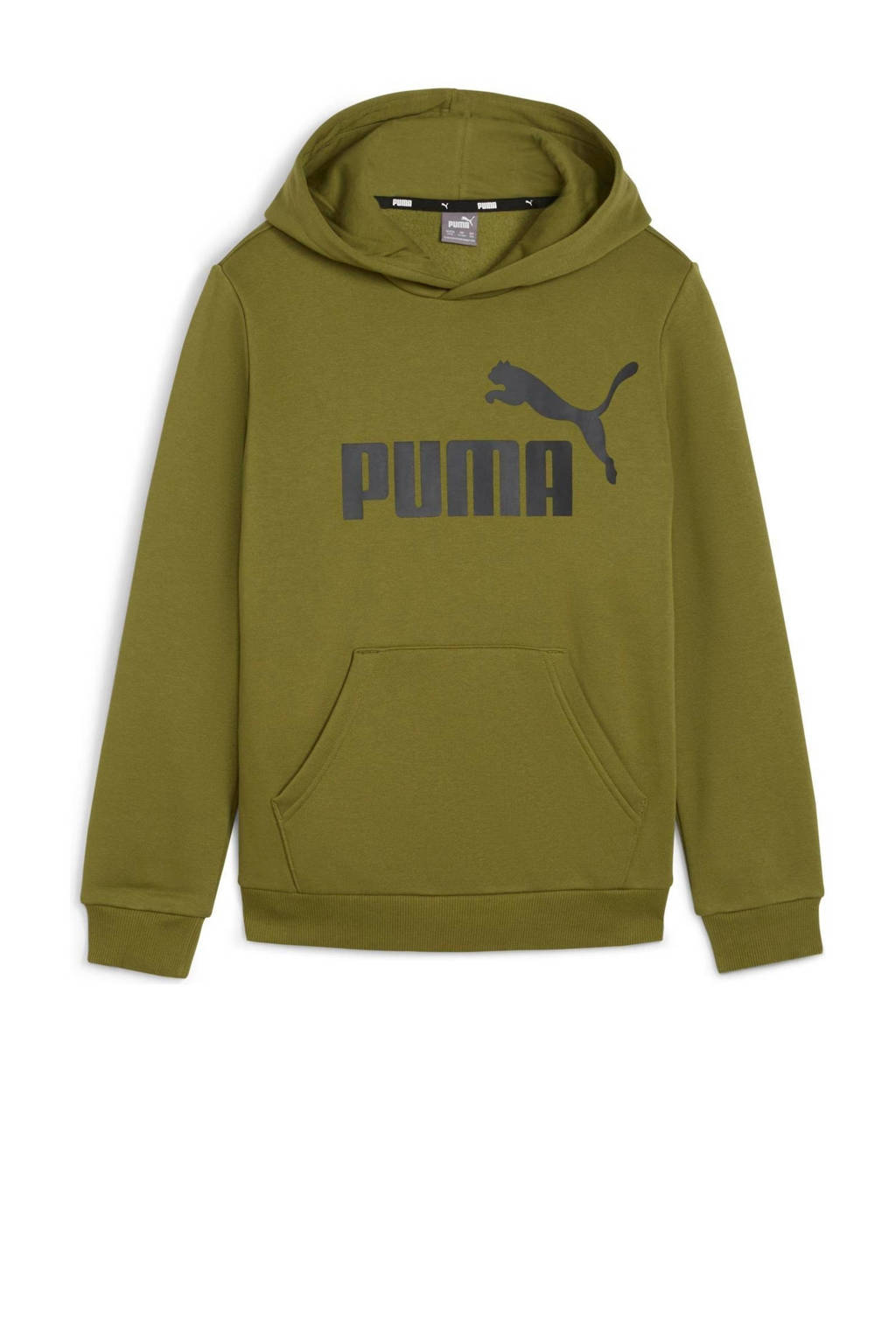 Puma hoodie olijfgroen/zwart