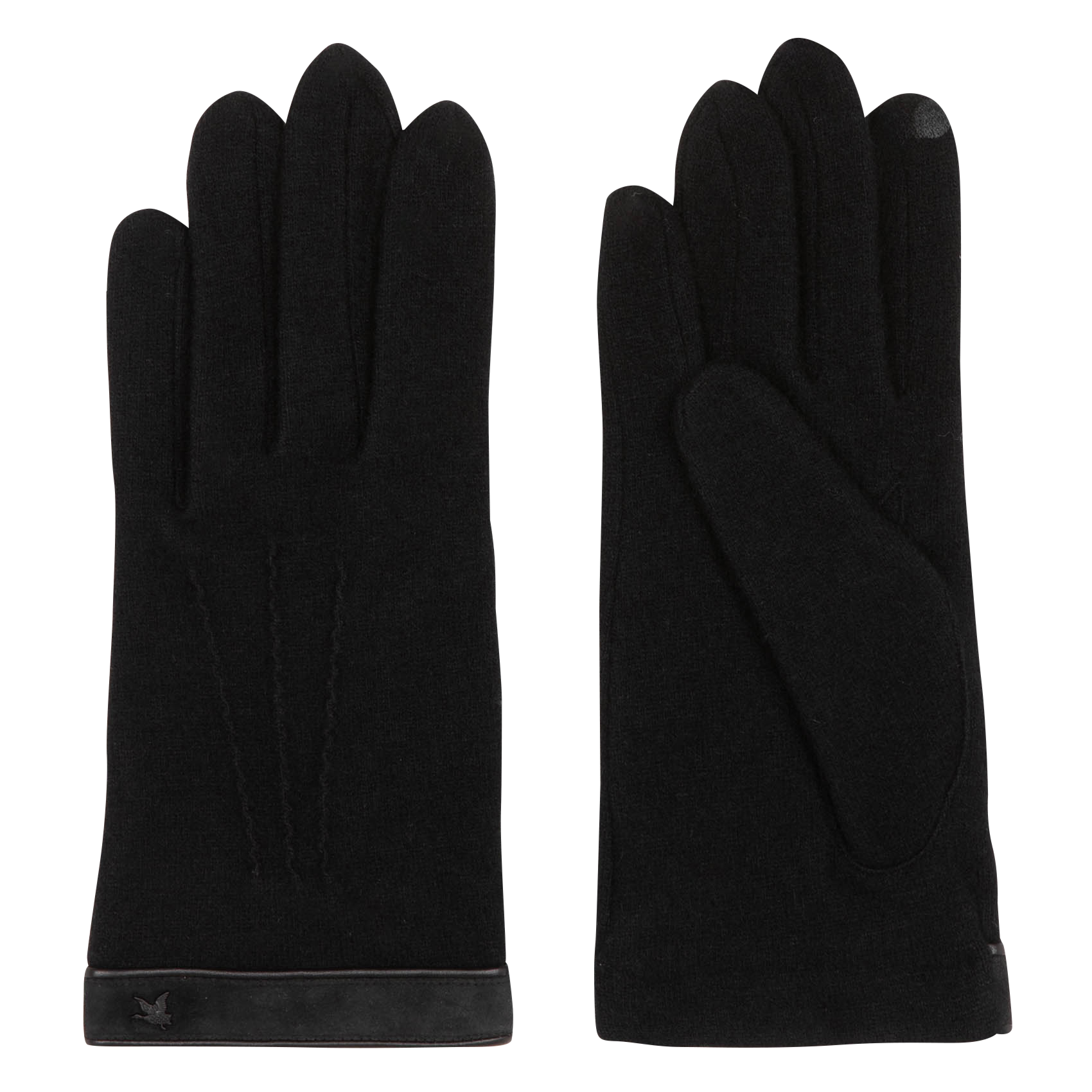 Gants en laine mélangée | Noir
