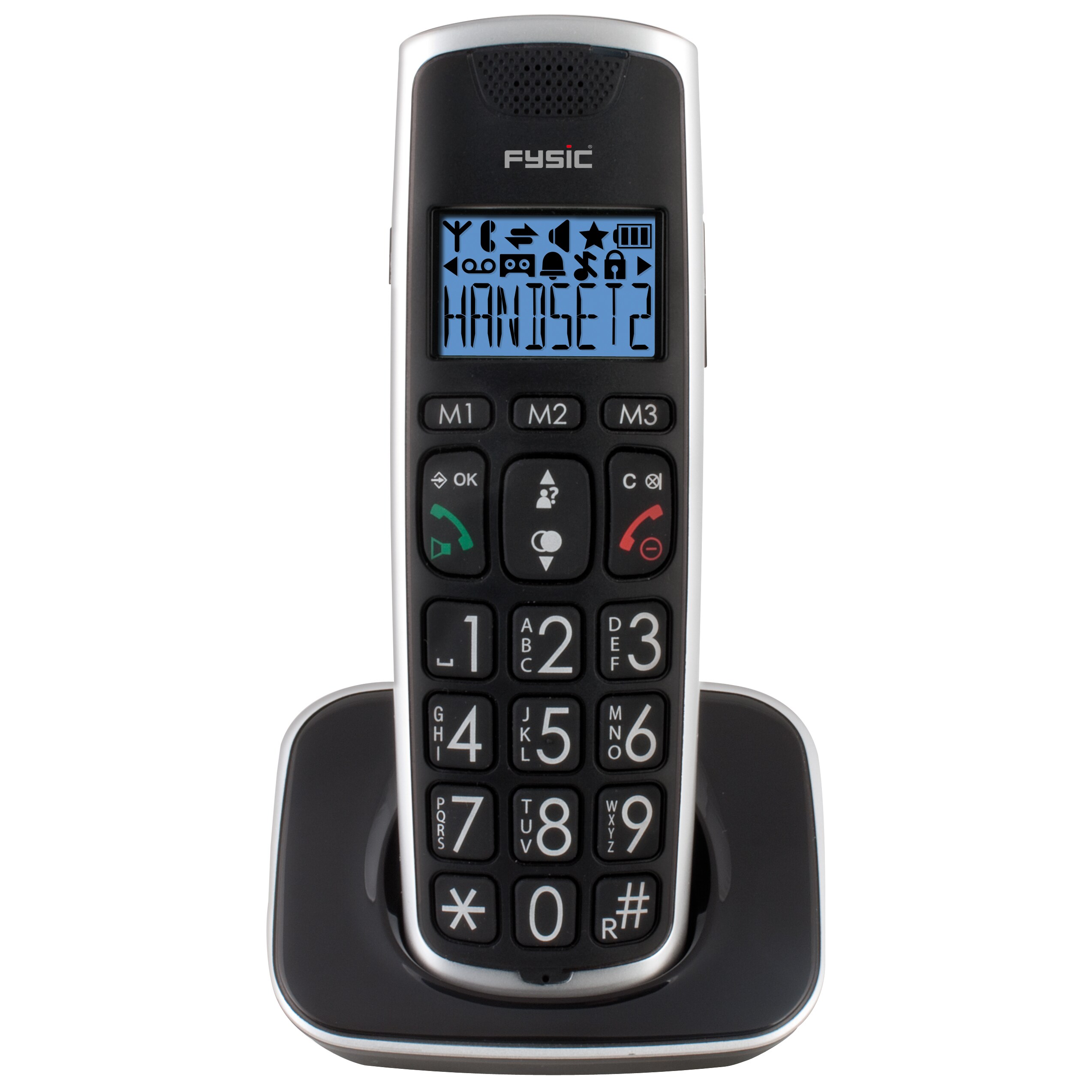 Fysic DECT-Telefon für Senioren FX-6020 mit große Tasten und 2 Mobilteilen