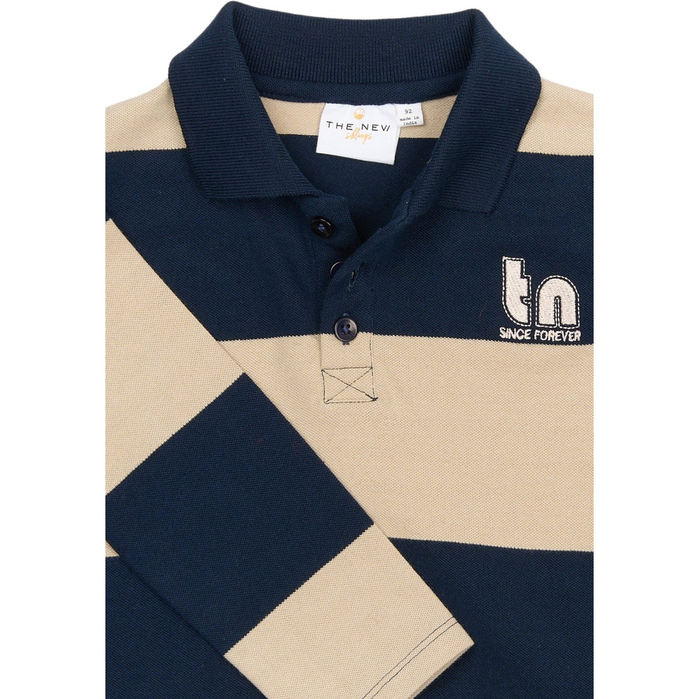 Køb THE NEW Siblings Navy Blazer Striped Rinon L_S Pique Polo