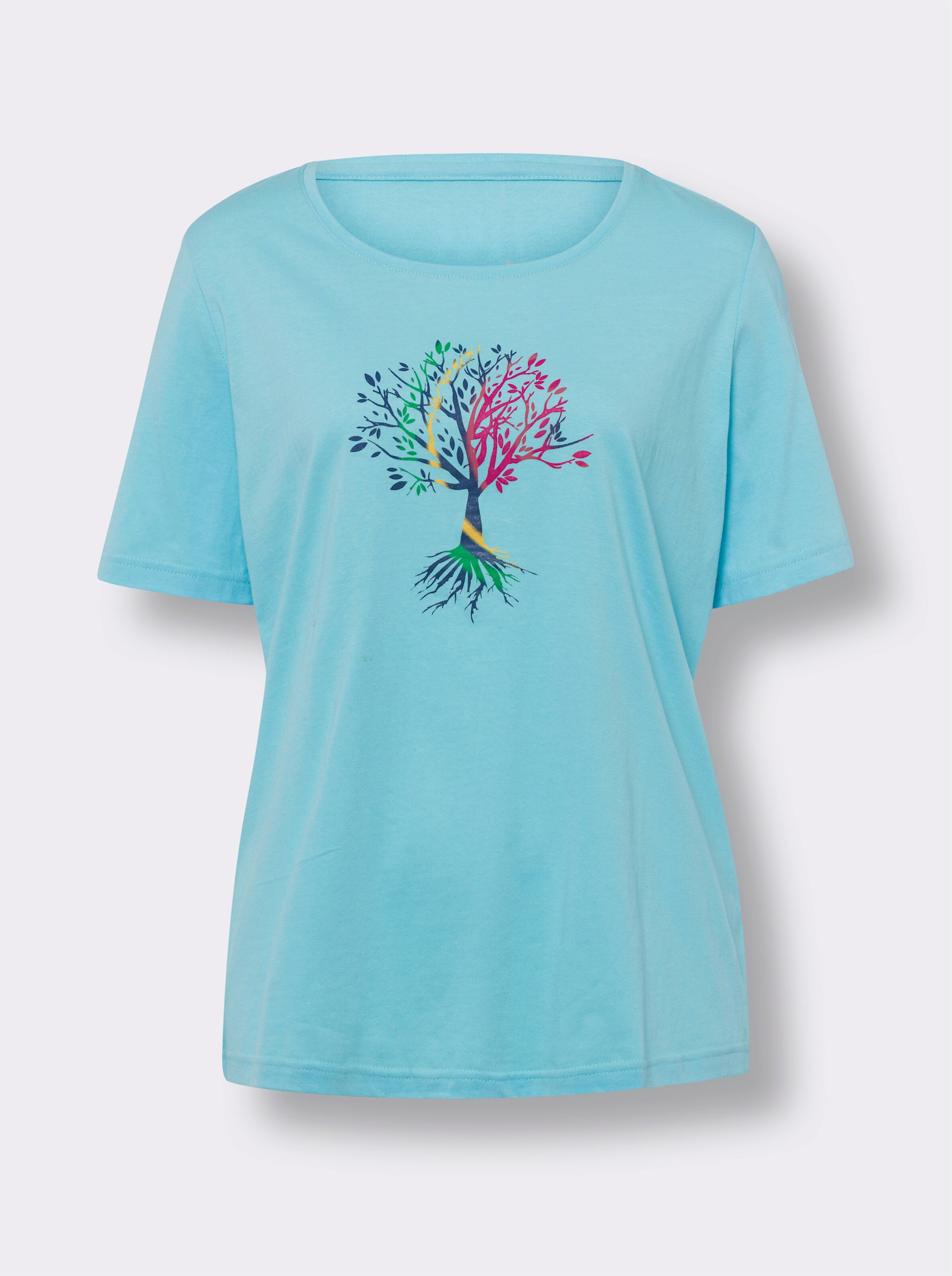 Kurzarmshirt mit platziertem Druck