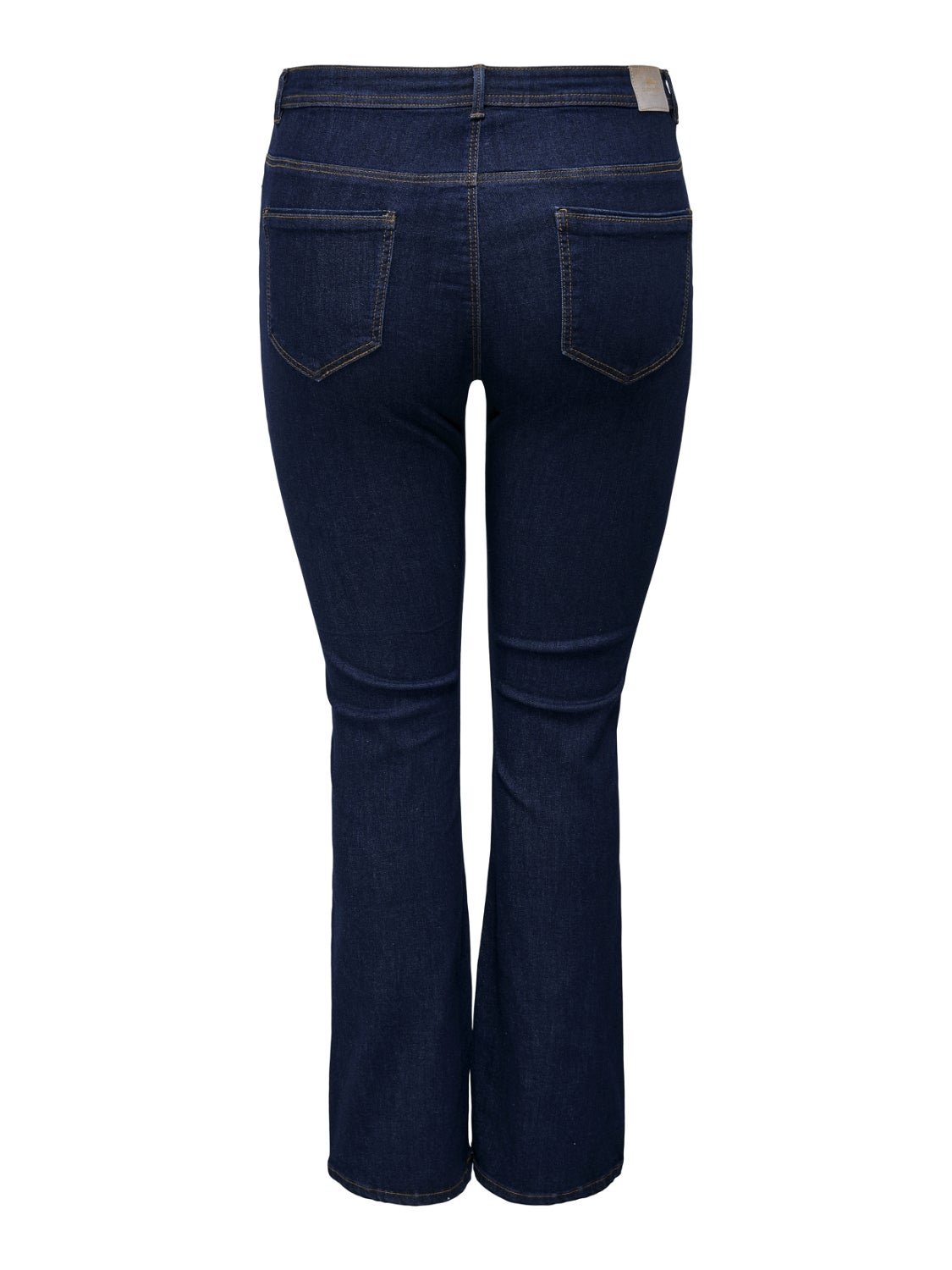 CARSALLY Hohe Taille Ausgestellt Jeans Dark Blue Denim