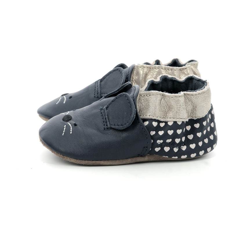 Robeez Robeez Chaussons Mouse Nose Marine