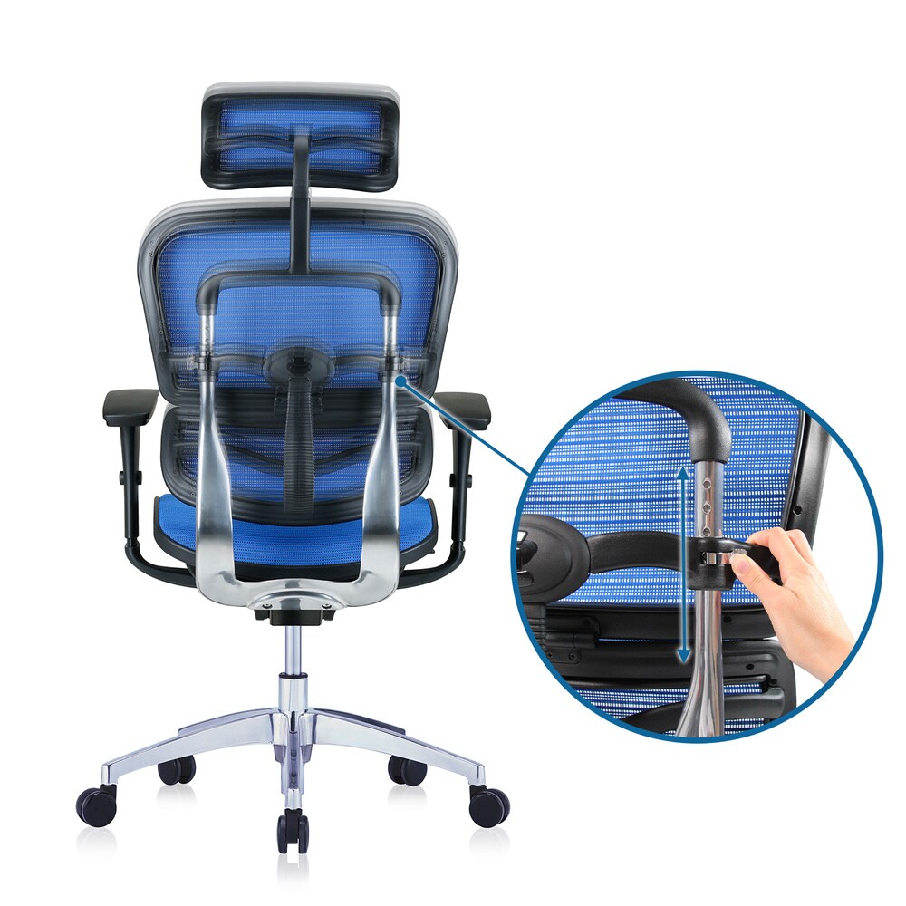 Luxus Chefsessel ERGOHUMAN EDITION Netzstoff mit Armlehnen (höhenverstellbar) hjh OFFICE
