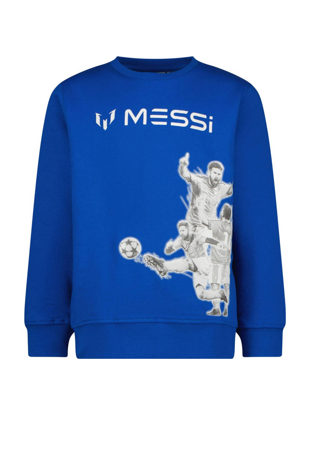 Messi sweater Celebration met printopdruk hardblauw