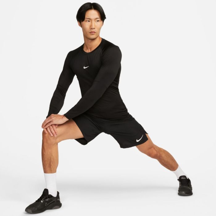 Nike Herre Trøjer Pro Dri-FIT Tight LS Tee Sort