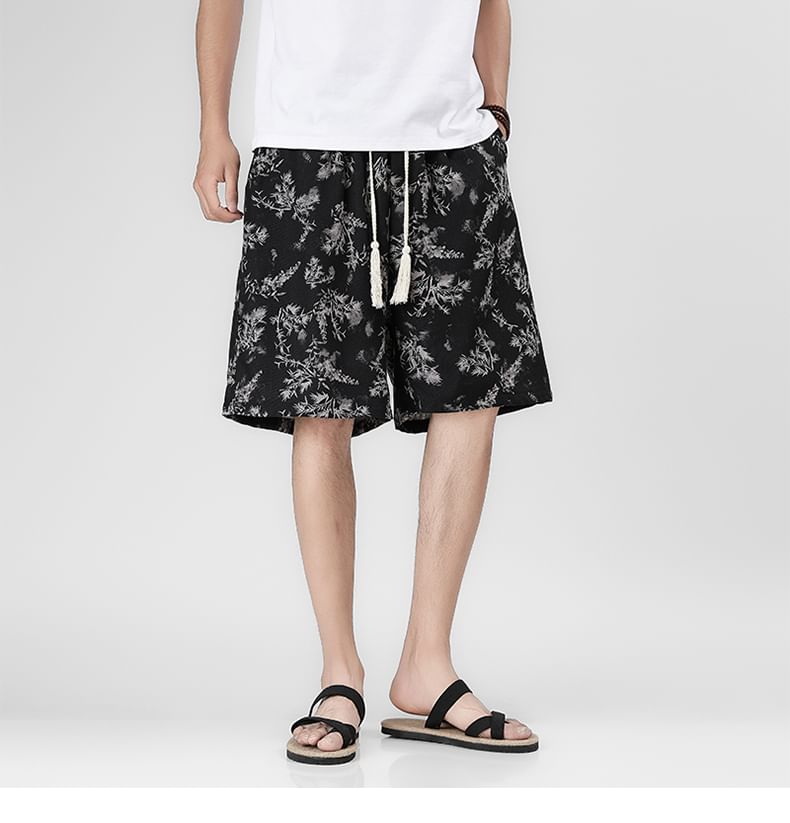 emeisa - Shorts met trekkoord en print