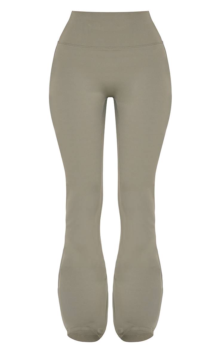 Vert Olive Pantalon De Yoga Évasé Taille Haute Sculptant Petite