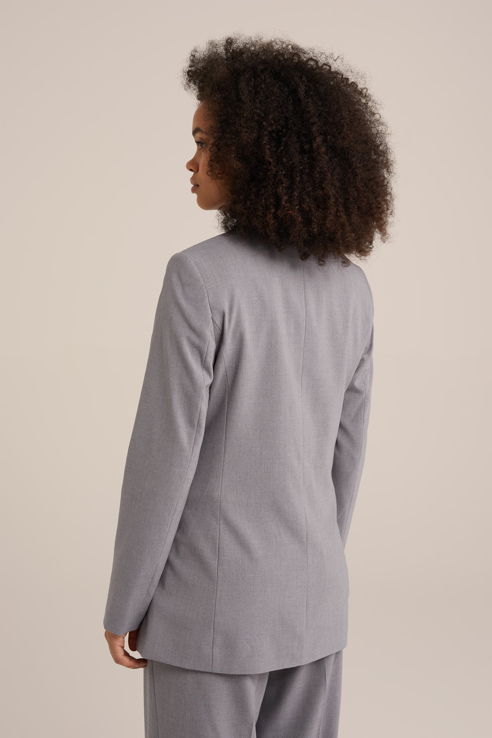 regular fit blazer WE Fashion Grijs