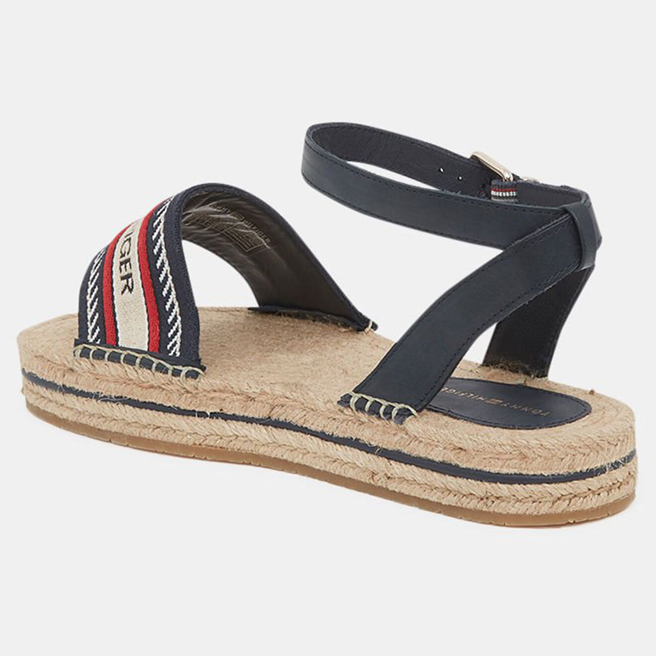Tommy Hilfiger Sandales espadrilles Artisanal bleu marine
