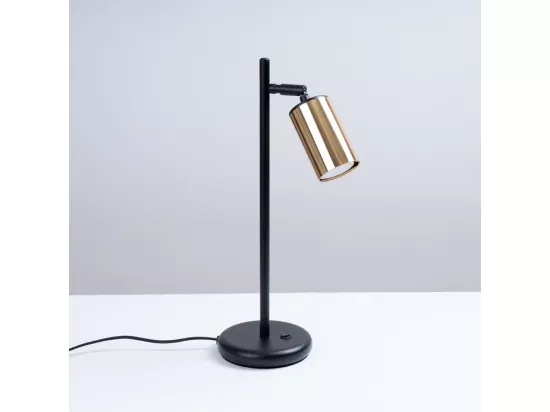 Lampe à poser Vespera noir-doré