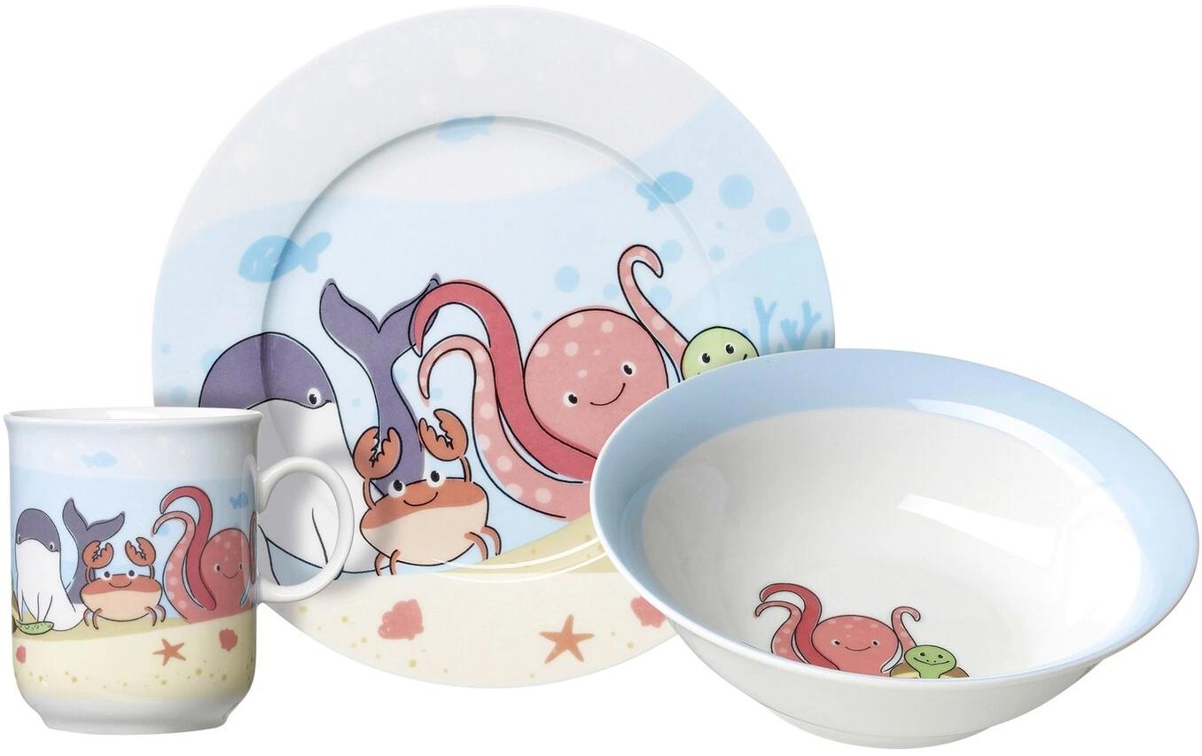 Kindergeschirrset Unterwasserwelt 3-teiligKinder-Geschirrset