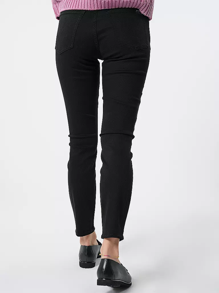 7 FOR ALL MANKIND Jeans Skinny Fit 7/8 THE ANKLE schwarz