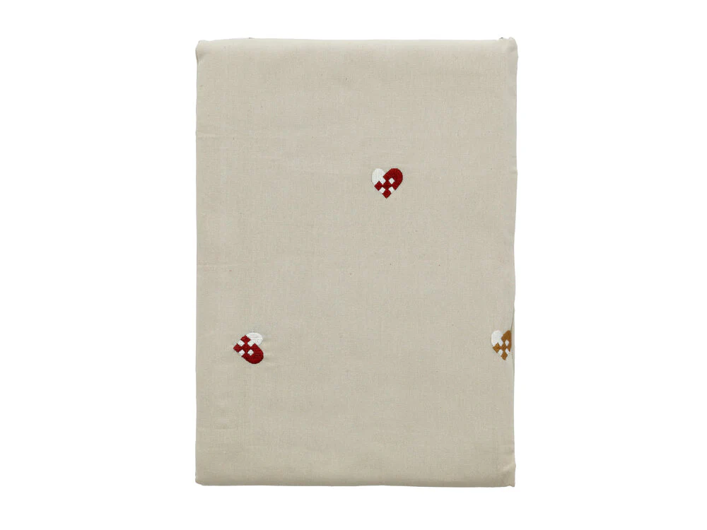 Södahl  Christmas Hearts Embroidery dug - rød