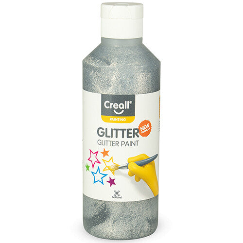 Creall glitterverf 250 ml - zilver