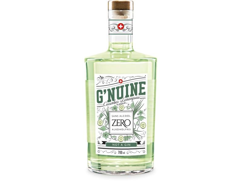 G'nuine Gin Zero Cucumber & Lemongrass 0.7 l Schweizer Gin-Alternative ohne Alkohol