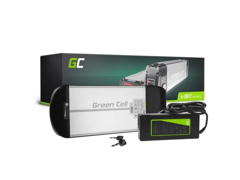 Green Cell Green Cell® Electric Bike Battery 36V 10Ah E-Bike Li-Ion Rear Rack with Charger