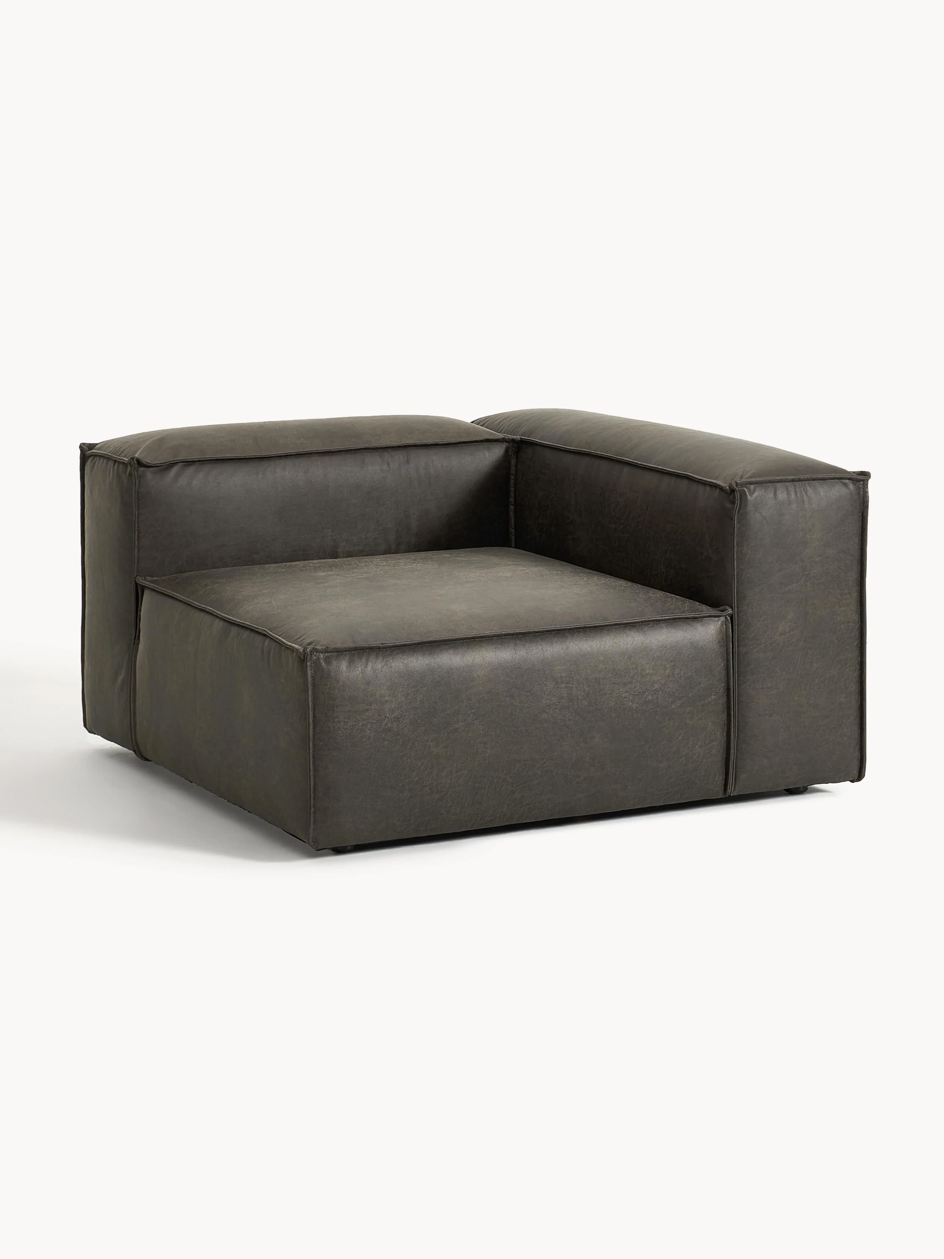 Hoekmodule Lennon van gerecycled leer