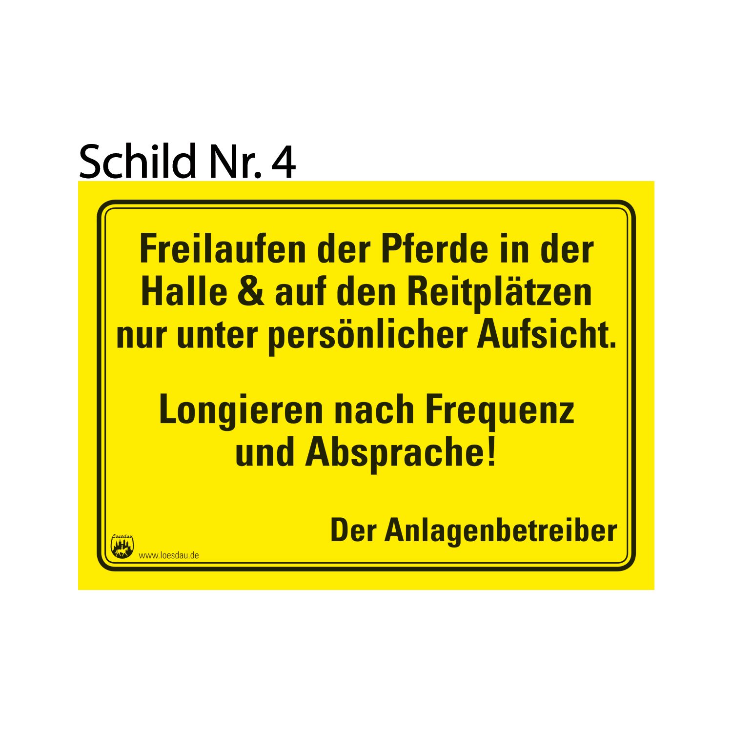 Loesdau Hinweisschild  - 1