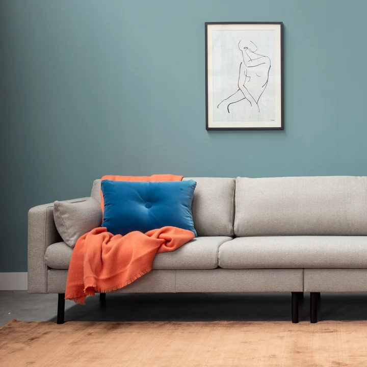 Nuuck - Mette Ecksofa, 282 x 92 cm, Recamiere rechts, hellgrau