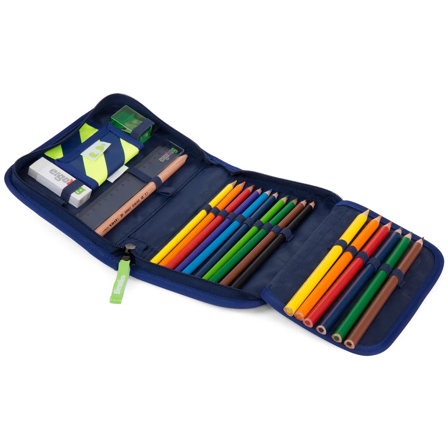 Ergobag Zubehör - Mäppchen 22tlg. 21 cm befüllt PhantBärsiewelt Glow