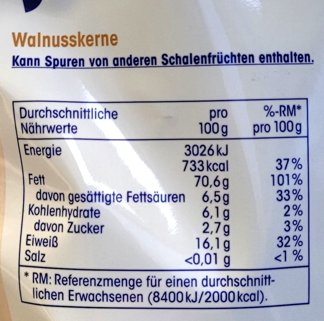 Ja! Walnusskerne 200g MHD:15.6.25